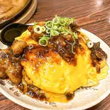 ホルモン天津丼（鉄板グリルをかし ボリューム満点 吹田のB級グルメ発祥の地）