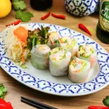 生春巻き Po Piasod Thai Style Spring Rolls（アジアン・コーヒーヌールレストラン）