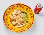 肉団子マーラータン ドリンク付き(安氏麻辣湯)