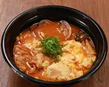 F-1111】チーズ赤スンドゥブKorean-style red sundubu stew with cheese（ビビンバ・カルビ丼・スンドゥブ グンチャン 神戸駅前店）