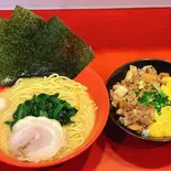 ラーメン+豚飯（横浜家系ラーメン赤家 北浦和店）