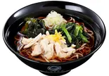 (温)ゆず鶏ほうれん草そば又はうどん（富士そば 浦和仲町店）