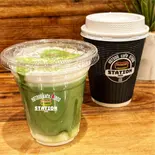 抹茶ラテ(ホットドッグカフェスタンドステーション東京 品川南大井店)