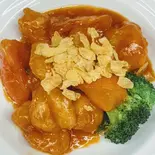 フレッシュトマトのむき海老チリソース（健康中華青蓮豊洲IHI店）