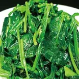 ほうれん草のにんにく炒め【蒜泥菠菜】(中華料理 聚楽園)