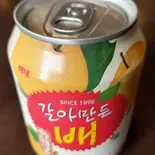 韓国梨ジュース缶（韓国料理 TAMMI）