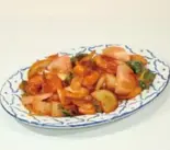 エビチリ Prawn Chili（アジアンフーズ Saathi）