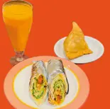 チキンティッカロール セット Chicken tikka roll set（インド料理 セビヤ）
