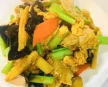 豚肉玉子ときくらげ炒め（中華料理 煌 青砥店）
