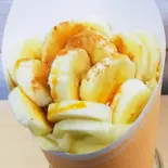 生クリーム バナナキャラメルシナモンシュガー（クレープドフフ王子公園）