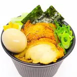 味玉 鶏めし 特製醤油だれ 鶏そばスープ付（鶏そば かぐら屋 上野御徒町店）