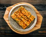 【ピリ辛大人気！】キムチチヂミ（韓流チーズヌードル シンケッチ 上青木3丁目店）