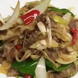ネギとラム肉の塩炒め（馮記 西安刀削麺酒楼）