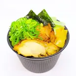 鶏キャベ 九条ネギ塩だれ 並盛鶏そばスープ付（鶏そば かぐら屋 上野御徒町店）