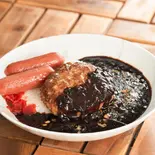 極・黒カレー【ハンバーグ+ウインナー】（curry＆burger Greco）
