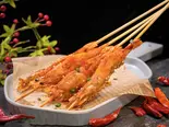 烤大虾(3本)/焼きエビ(3本)（庄稼院）