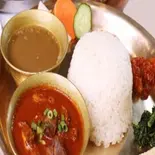 Mutton マトン(マトン「羊肉」カレーライス)（インドネパールカレーマヤビレストラン）