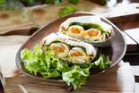 自家製燻製の味付けたまごのホットサンド Homemade Smoked Egg Hot Sandwich（ホットサンドとサンドイッチのお店 サンドウィッチマン 神楽坂）