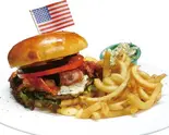 Bacon Cheese Burger ベーコン・チーズ・バーガー（Shooters Sports Bar ＆ Grill）