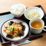 キクラゲ玉子定食（中華の台所 紅味）