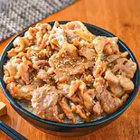 にんにく醤油豚丼 並(お肉200g) Garlic Soy Sauce Pork Rice Bowl (M, 200g Meat)（激盛り豚丼 メガトン 江古田店）