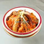 オクラとチキンカレー/Bhindi Chiken（BASURI NEPALI ＆ INDIAN RESTAURANT）