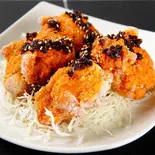 からあげ(4個)食べるラー油(からあげとオムライス 西新宿nano)