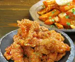 ヤンニョムチキン(骨なし-6個 )&トッポキセット(韓国料理 トンマッコル 上野店)
