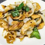 紋甲イカのトウチー風味炒め（点心楼 台北）