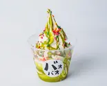 パリパリ抹茶サンデー(クレープ&ソフトクリーム バオバオ)