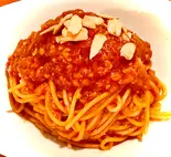 トマトとニンニクのパスタ(ジュンマイダイニング JunMai Dining)