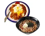 カレーかつ丼+温かいそば 又は うどん Curry Cutlet Rice Bowl + Warm Soba/Udon（富士そば 川崎西口店）