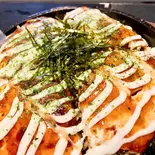 広島風(豚肉・焼きそば入り)(お好み焼 まるう)