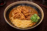 #和風唐揚げカレー釜玉（出汁うどん彩 IRODORI）