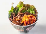 牛カルビキムチ丼(ゴツ盛り牛カルビ丼 重兵衛 十三店)