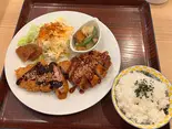 とんかつハーフ＆ハーフ定食(ソース＆味噌)（あかつき）