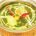 ほうれん草チキンカレー/Sag Chicken Curry（南インドエスニックレストランエローラパレス洗足池）