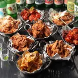 韓国フライドチキン(ハーフ＆ハーフ)（韓国ダイニング まにぽぽ）