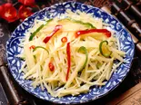 ジャガイモとピーマン千切り炒め（天津家庭料理 一味一厨）