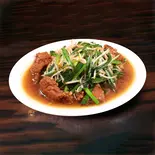 レバーとニラ炒め(珉珉 曽根崎店)