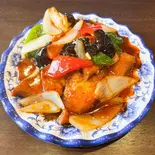 自家製厚揚げ炒め(家常豆腐)（中華料理 無限鴨）