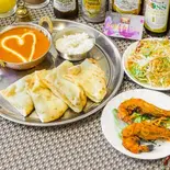 明太チーズナンセット Pollack Roe & Cheese Naan Set(インド・タイ料理 さくら)