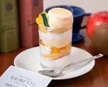 グラスレモンミルクプリンとオレンジのケーキ（パティスリーらねっと）