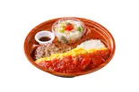 角切りトマトのオムバーグディッシュS（びっくりドンキー 箱崎店）