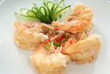 特大海老山椒風揚げ(6尾)(秦唐記 ビャンビャン麺(永代総本店))