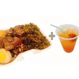 高菜魯肉飯(ルーローハン))と山楂子(サンザシ)ジュース（台湾料理 匠）