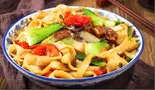 焼き刀削麺(ランチ)(易福菜館)