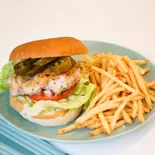 ハラペーニョチキンバーガー【フライドポテト付き】（Over Drive Burger）