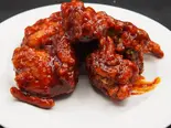 ヤンニョムチキン Korean yangnyeom chicken（熟成醬油唐揚げ CHI-SHIN-CHU）
