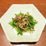 ピーマンとじゃこのきんぴら(もつ鍋 西麻布イマドキ)